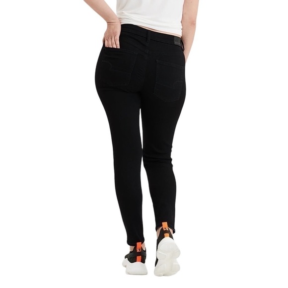 AE Ne(x)t Level Stretch Curvy High Waisted Distressed Jegging 0 Short - Picture 17 of 17